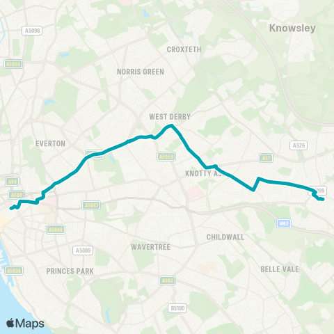 Arriva North West  map