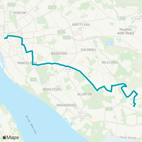 Arriva North West  map