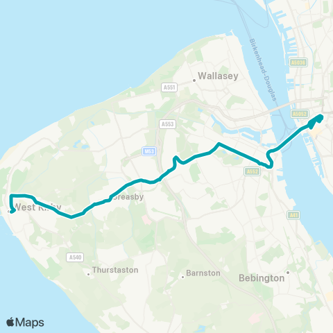 Arriva North West  map