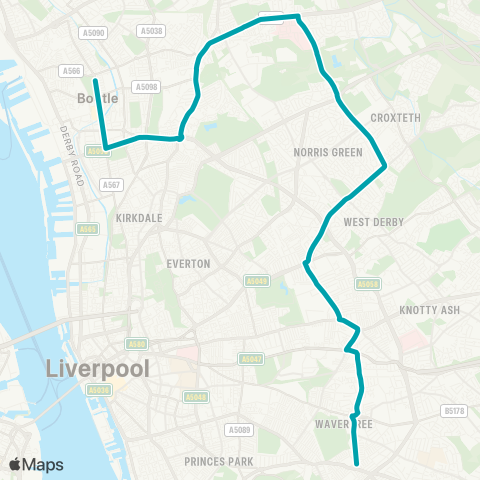 Arriva North West  map