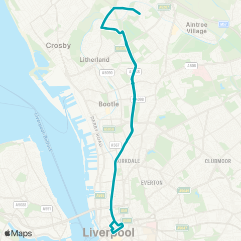 Arriva North West  map