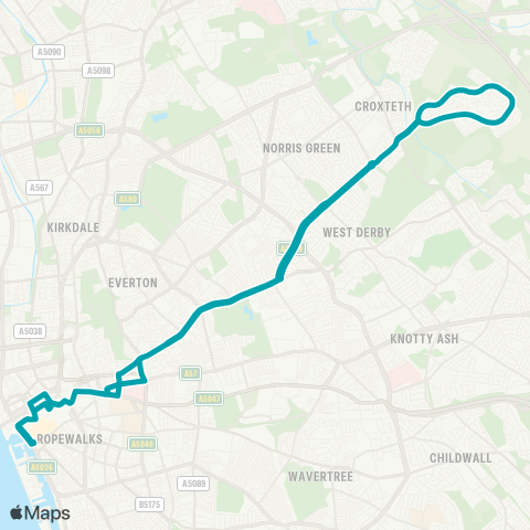 Arriva North West  map