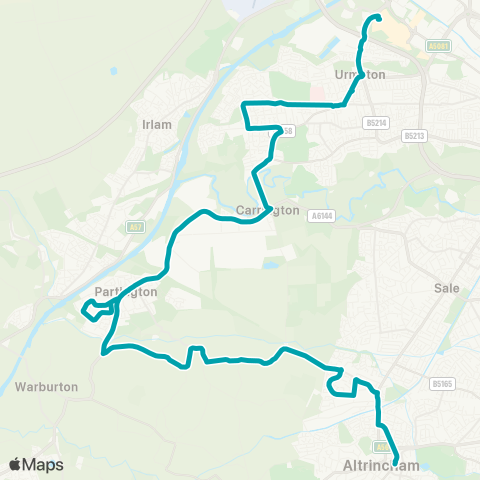 Arriva North West  map