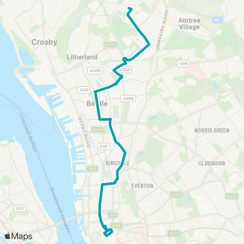 Arriva North West  map