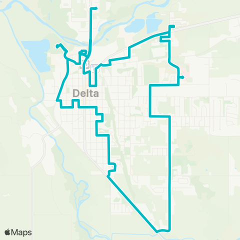 All Points Transit Delta Dash map