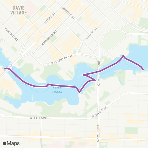 Aquabus Aquabus map