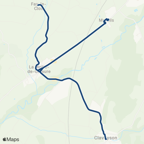 ARA Cars Région Drôme - Scolaire Sco Claveyson - la Motte - Fay le Clos map