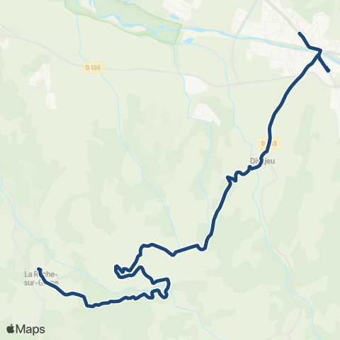 ARA Cars Région Drôme - Scolaire Sco Divajeu - Auti - la Rep - Crest Sud map