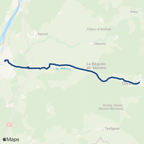 ARA Cars Région Drôme Montelimar Dieulefit TAD map