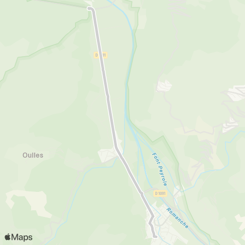 ARA Cars Région Isère - Scolaire La Paute-Bourg d'Oisans map