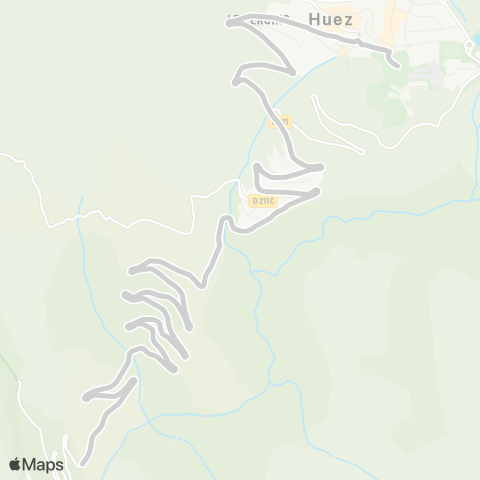 ARA Cars Région Isère - Scolaire Primaire l'Alpe-d'Huez map