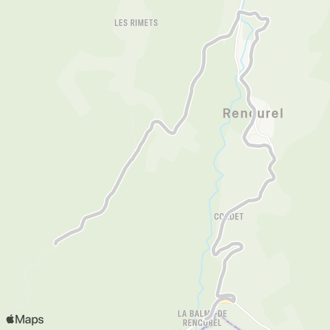 ARA Cars Région Isère - Scolaire Primaire Rencurel map