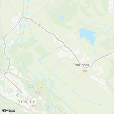 ARA Cars Région Isère - Scolaire Frontonas-la Verpilliere map