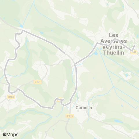 ARA Cars Région Isère - Scolaire Dolomieu-Veyrins-Thuel. - les Avenières map