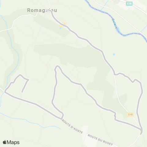 ARA Cars Région Isère - Scolaire Primaire le Nan-Romagnieu map