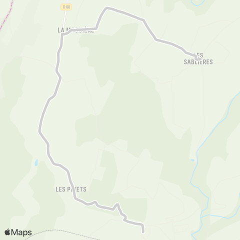 ARA Cars Région Isère - Scolaire Desserte St Lattier Coteaux map