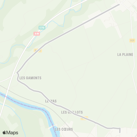 ARA Cars Région Isère - Scolaire Primaire St Hilaire du Rosier map