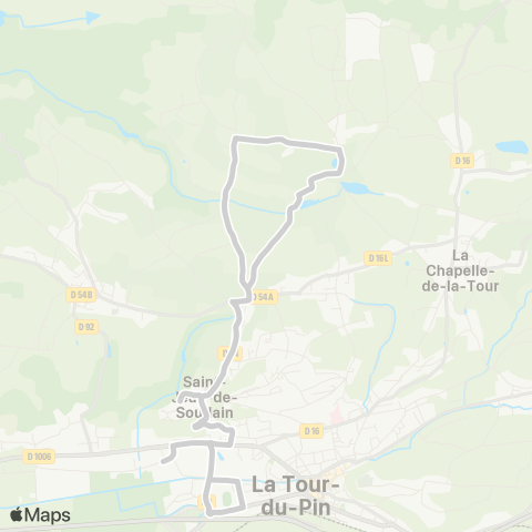 ARA Cars Région Isère - Scolaire Primaire Saint Jean de Soudain map