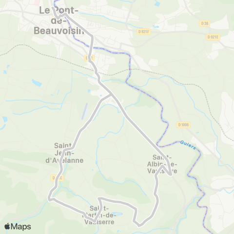 ARA Cars Région Isère - Scolaire Primaire St Jean d'Avelanne-Pont de B. map