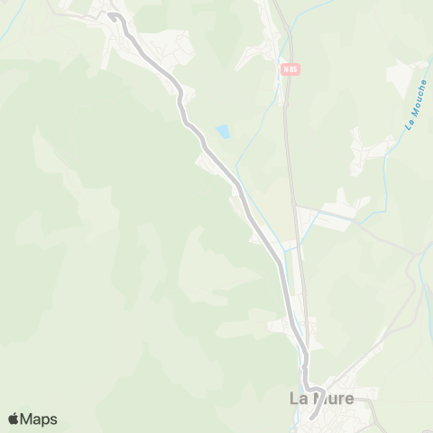 ARA Cars Région Isère - Scolaire La Mure-Susville-la Motte d'Aveillans map