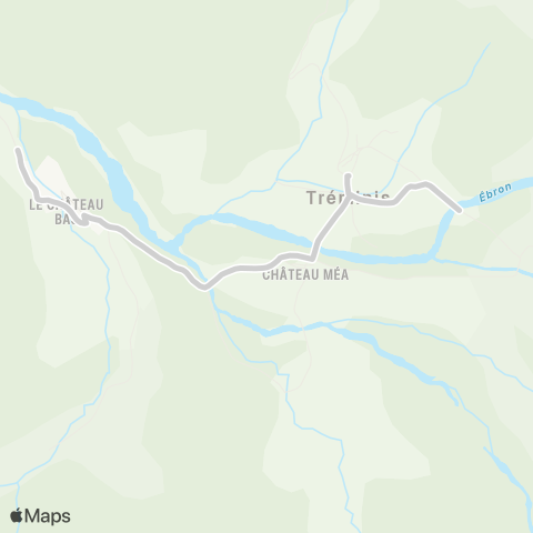 ARA Cars Région Isère - Scolaire Primaire Château Bas-Treminis map