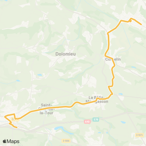 ARA Cars Région Isère Les Avenières-la Tour du Pin map