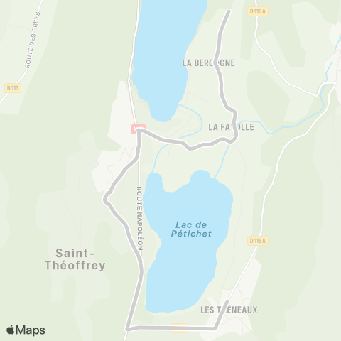 ARA Cars Région Isère - Scolaire Desserte Cholonge-St Theoffrey map