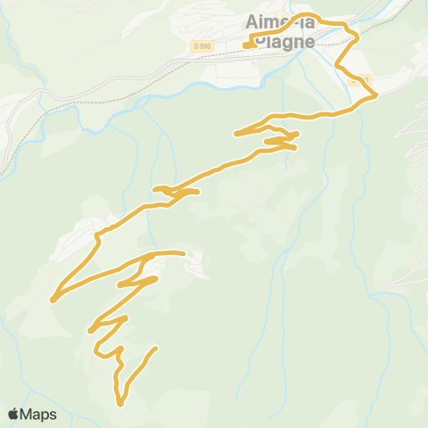 ARA Cars Région Savoie Montalbert - Aime map