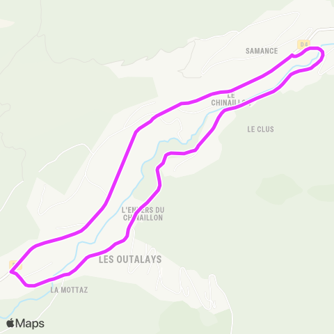 Aravis Bus Le Chinaillon Office de tourisme - Le Charmieux map