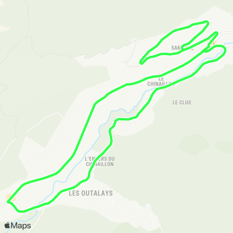 Aravis Bus Le Châtelet - Haut de Samance - Le Chinaillon Office de tourisme map