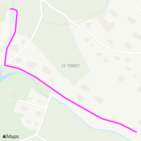 Aravis Bus Télécabines Rosay/Joyère - Pont du Terret - Parking Tardevant map