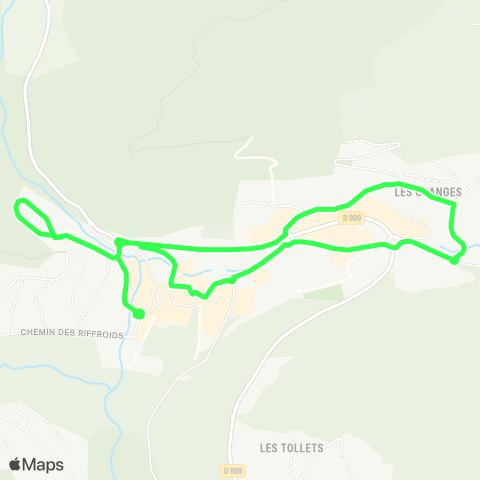 Aravis Bus Gare rout. - Salon des Dames - Piscine map