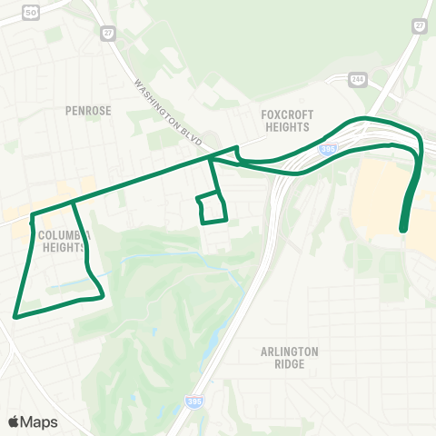 ART Arlington Vlg-Arlington Vw-Pent map