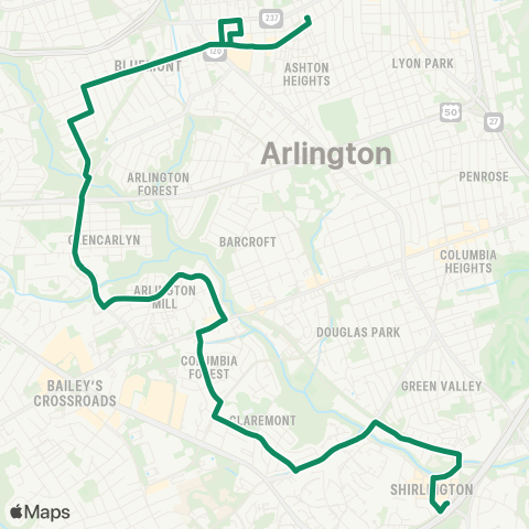 ART Shirlingtn-Ballstn-Virginia Sq map