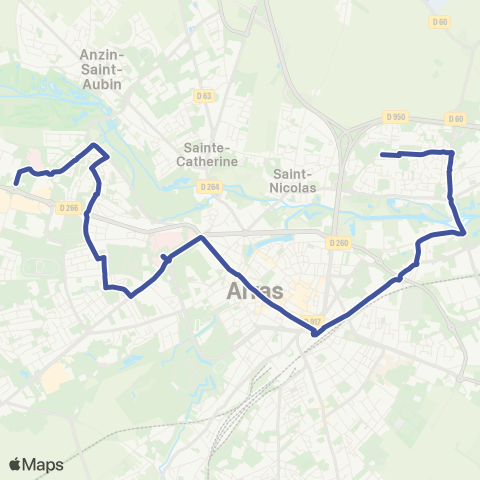 Artis D1 map