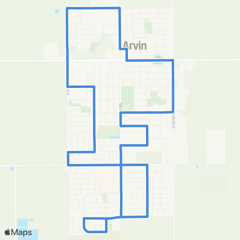 Arvin Transit Arvin Local map