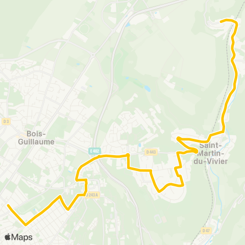 Astuce Scolaires Route d'Isneauville <> Lycée Flaubert / Coll. St-Victrice map