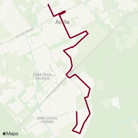 ATAC Linea 016f map