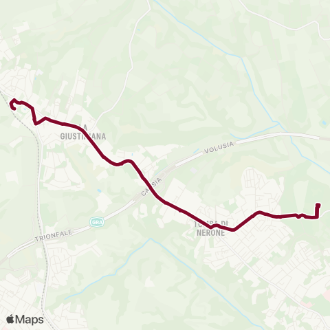 ATAC Linea 021 map