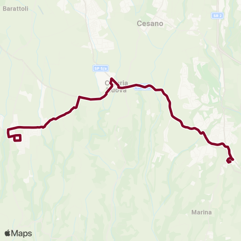 Roma TPL Linea 030 map