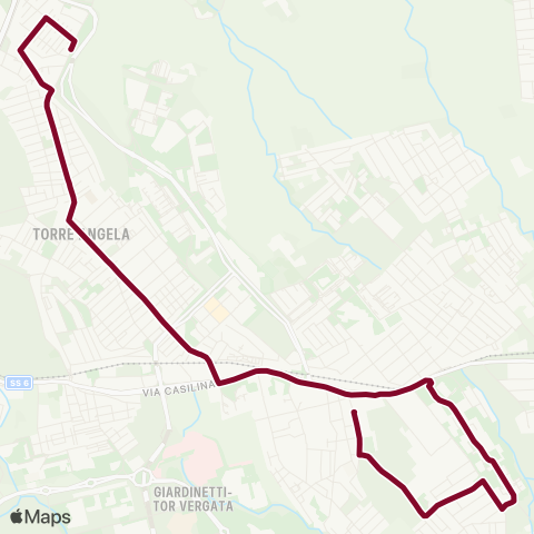 ATAC Linea 053 map