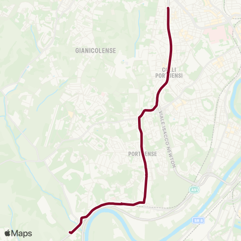 ATAC Linea M40 map