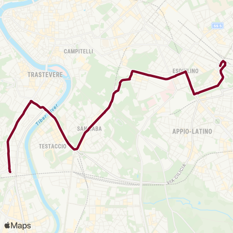 ATAC Linea 3l map