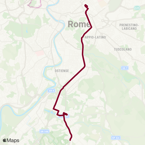 ATAC Linea F02 map