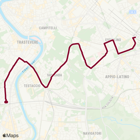 ATAC Linea 3nav map