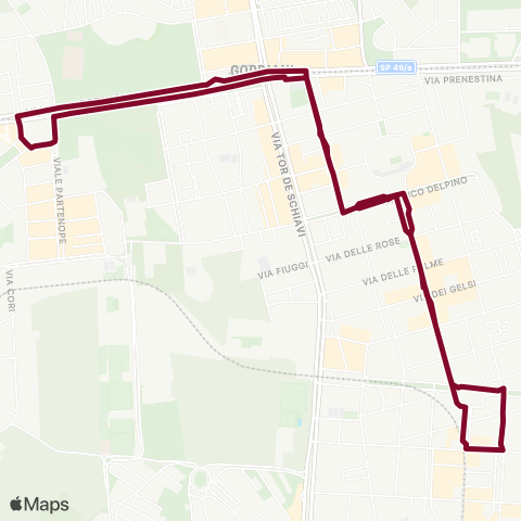 ATAC Linea 519 map