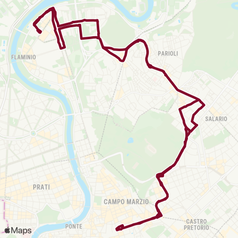 ATAC Linea 53 map