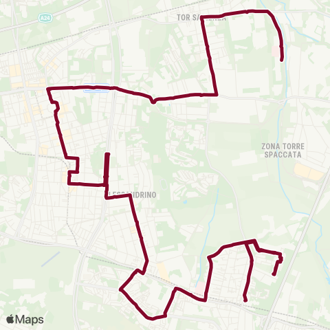 ATAC Linea 313 map