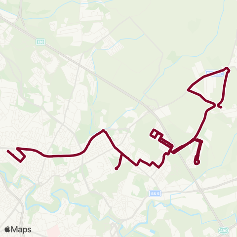 ATAC Linea 435 map