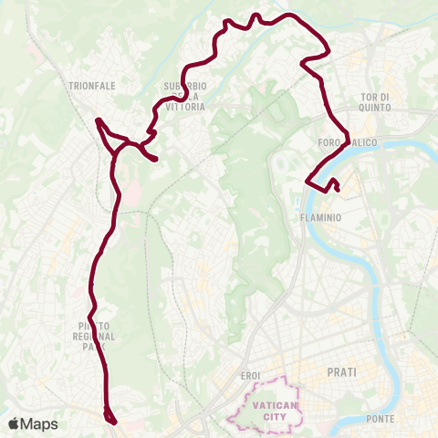 ATAC Linea 446 map